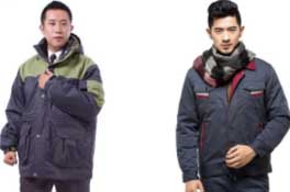 棉服工作服定做首選黃紫服飾！